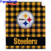 Sports-NFL-Football-Team-Buffalo-Check-Pittsburgh-Steelers-Throw-Blanket