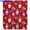 Sports-NFL-Football-Team-Gnome-Helmet-San-Francisco-49ers-Throw-Blanket