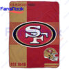 Sports-NFL-Football-Team-Logo-Divide-San-Francisco-49ers-Throw-Blanket