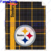 Sports-NFL-Football-Team-Plaid-Flannel-Pittsburgh-Steelers-Throw-Blanket