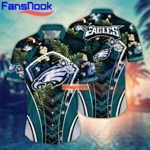 Philadelphia-Eagles-Hawaiian-Shirt-Eagles-Tropical-Themed