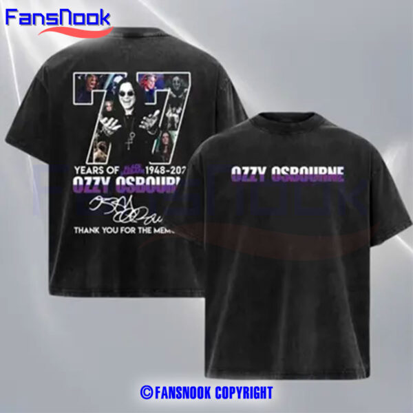77-Years-Of-Ozzy-Osbourne-Thank-You-For-The-Memories-Shirt