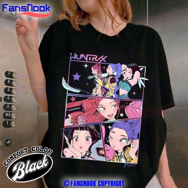 Kpop-Demon-Hunters-Huntrix-Girl-Idol-Group-Mira,-Rumi,-Joey-Shirt